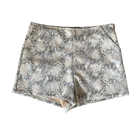Pants - Article 324 Snake Print High Waisted Shorts NEW